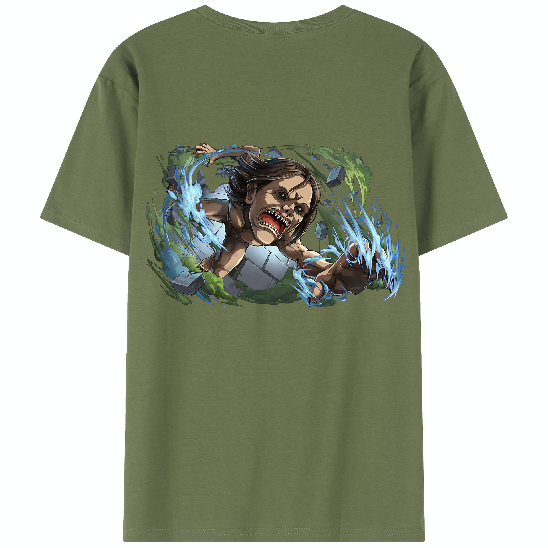 （画像用） 進撃の巨人 Attack on Titan 綿100％半袖Tシャツ（背面プリント）